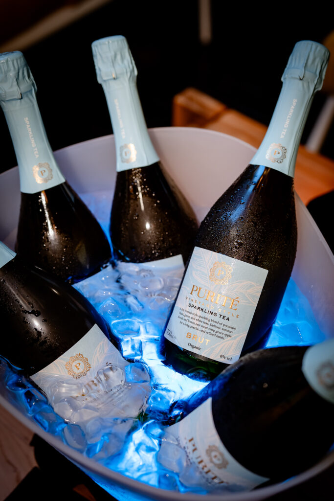 Chilled bottles of Purité Vineyard in an ice bucket